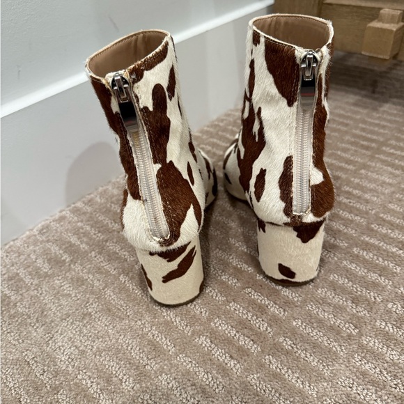 Cow Print Ankle Boots - Picture 8 of 8